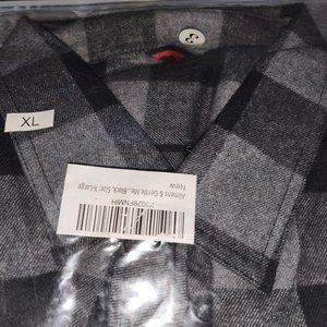 Alimens XL soft flannel, black/grey
